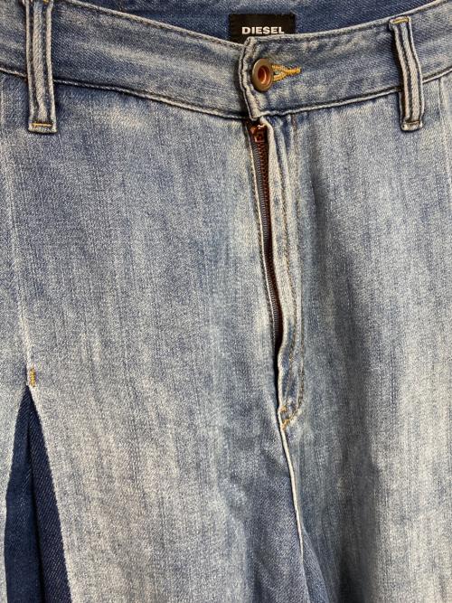 DIESEL（ディーゼル）DIESEL (ディーゼル) ワイドフレアデニムパンツ インディゴ サイズ:26の古着・服飾アイテム