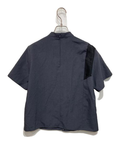 UNITED TOKYO（ユナイテッドトーキョー）UNITED TOKYO (ユナイテッドトーキョー) 半袖ブラウス ネイビー×ブラック サイズ:FREEの古着・服飾アイテム