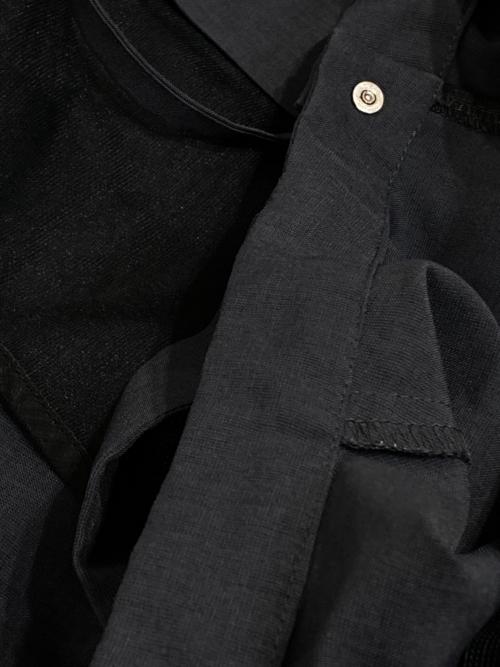 UNITED TOKYO（ユナイテッドトーキョー）UNITED TOKYO (ユナイテッドトーキョー) 半袖ブラウス ネイビー×ブラック サイズ:FREEの古着・服飾アイテム