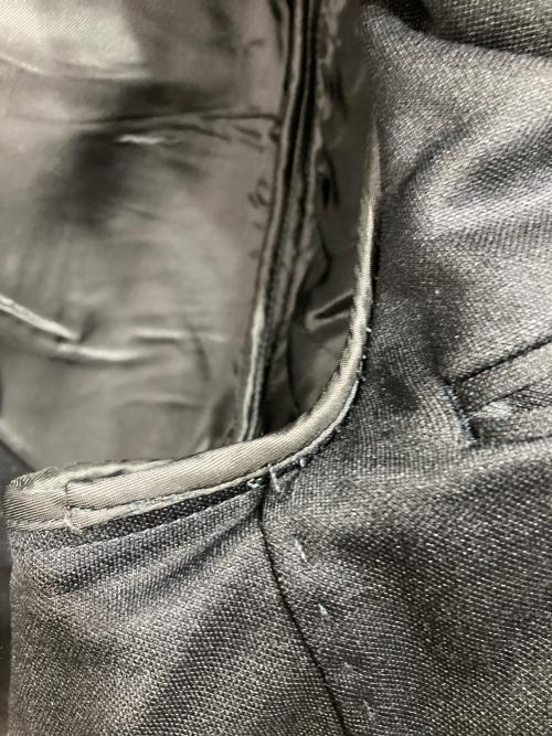 LANVIN（ランバン）LANVIN (ライバン) 切替テーラードジャケット ネイビー×ブラック サイズ:46の古着・服飾アイテム