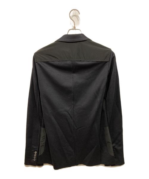 LANVIN（ランバン）LANVIN (ライバン) 切替テーラードジャケット ネイビー×ブラック サイズ:46の古着・服飾アイテム