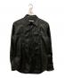 JOHN LAWRENCE SULLIVAN（ジョン ローレンス サリバン）の古着「Leather Metal Line Shirt」｜ブラック
