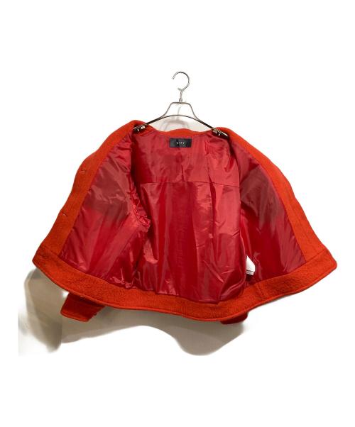 CITY（シティ）CITY (シティ) アルパカブレンドショートコート オレンジ サイズ:1の古着・服飾アイテム