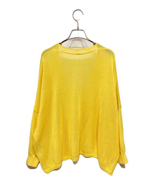 Spick and Span（スピック＆スパン）Spick and Span (スピックアンドスパン) 手洗い可-ペーパーヤーンカーディガン イエロー サイズ:-の古着・服飾アイテム