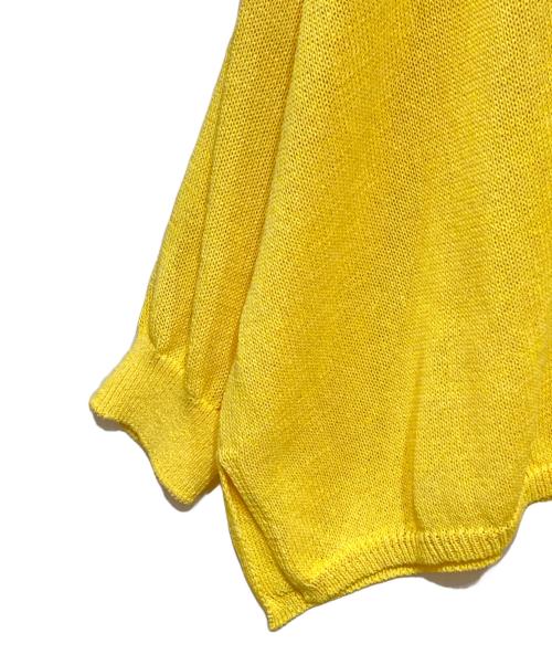 Spick and Span（スピック＆スパン）Spick and Span (スピックアンドスパン) 手洗い可-ペーパーヤーンカーディガン イエロー サイズ:-の古着・服飾アイテム