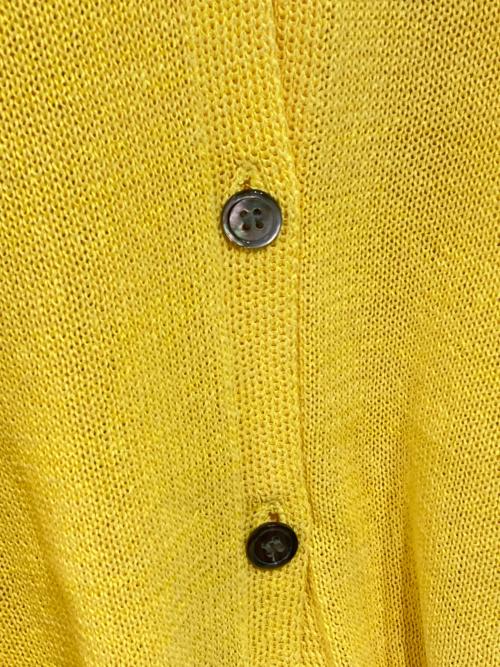 Spick and Span（スピック＆スパン）Spick and Span (スピックアンドスパン) 手洗い可-ペーパーヤーンカーディガン イエロー サイズ:-の古着・服飾アイテム