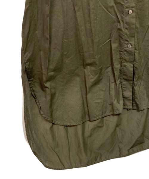 mizuiro-ind（ミズイロインド）mizuiro-ind (ミズイロインド) シャツワンピース オリーブ サイズ:-の古着・服飾アイテム