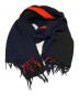 Y's (ワイズ) カラーブロッキングマフラー ネイビー×レッド サイズ:記載なし：5000円