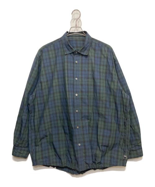BROCHURE（ブローシュアー）BROCHURE (ブローシュアー) GENERALLY SHIRTS ネイビー×ブラック サイズ:Mの古着・服飾アイテム