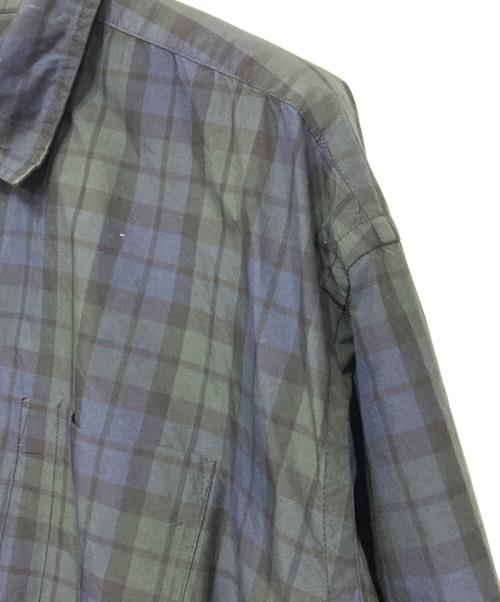 BROCHURE（ブローシュアー）BROCHURE (ブローシュアー) GENERALLY SHIRTS ネイビー×ブラック サイズ:Mの古着・服飾アイテム