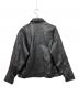 BEAMS (ビームス) ラムレザーレザー ジップブルゾン ブラック サイズ:M：22000円