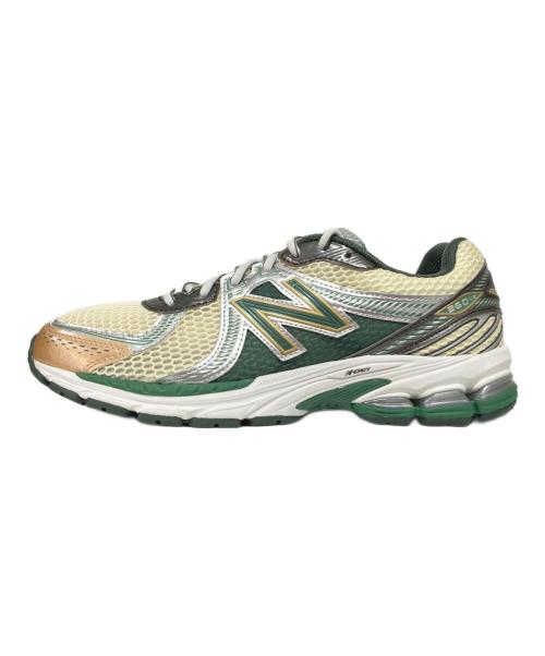 NEW BALANCE（ニューバランス）NEW BALANCE (ニューバランス) Aime Leon Dore (エメ レオン ドレ) ML860AL2 グリーン×アイボリー サイズ:28の古着・服飾アイテム