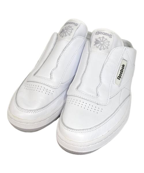 REEBOK（リーボック）REEBOK (リーボック) BEAMS (ビームス) クラシック クラブ C レースレス ミュール ホワイト サイズ:28の古着・服飾アイテム