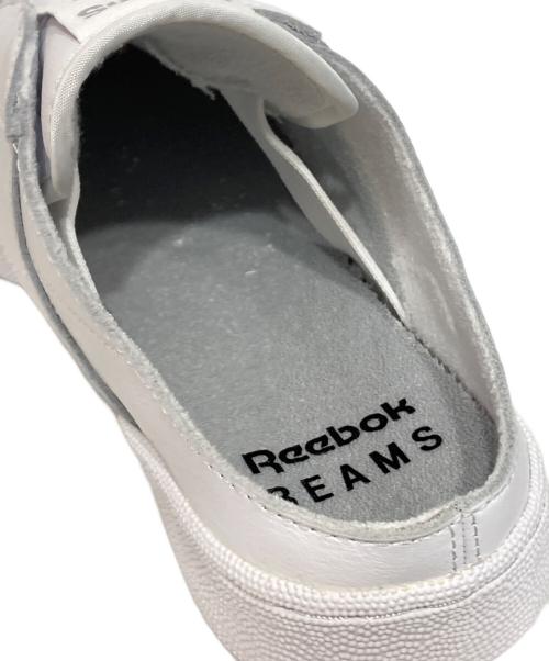 REEBOK（リーボック）REEBOK (リーボック) BEAMS (ビームス) クラシック クラブ C レースレス ミュール ホワイト サイズ:28の古着・服飾アイテム