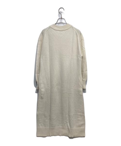 SLOW 23区（スロー23ク）SLOW 23区 (スロー23ク) ニットトータル Vネック ワンピース アイボリー サイズ:32の古着・服飾アイテム