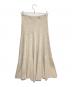 MUSE de Deuxieme Classe (ミューズ ドゥーズィエム クラス) BOND RIB FLARE スカート ベージュ サイズ:-：12000円