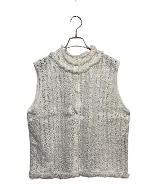 journal standard luxe（ジャーナルスタンダード ラックス）journal standard luxe (ジャーナルスタンダード ラックス) コットンレース ノースリーブブラウス ホワイト サイズ:-の古着・服飾アイテム