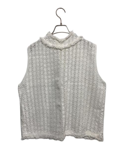 journal standard luxe（ジャーナルスタンダード ラックス）journal standard luxe (ジャーナルスタンダード ラックス) コットンレース ノースリーブブラウス ホワイト サイズ:-の古着・服飾アイテム