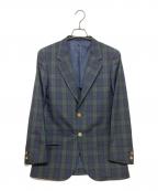 VAN JACヴァン・ヂャケット）の古着「ブラックウォッチ チェックテーラードジャケット」｜グリーン