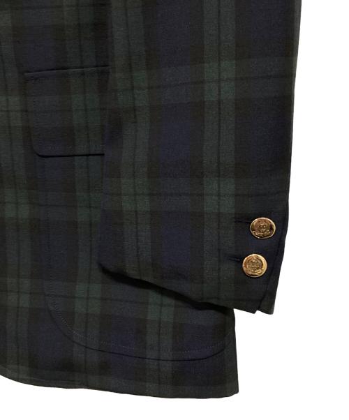 VAN JAC（ヴァン・ヂャケット）VAN JAC (ヴァン) ブラックウォッチ チェックテーラードジャケット グリーン サイズ:A-5の古着・服飾アイテム