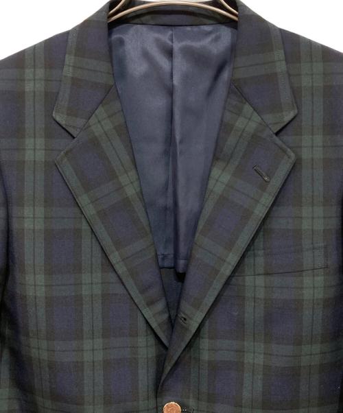 VAN JAC（ヴァン・ヂャケット）VAN JAC (ヴァン) ブラックウォッチ チェックテーラードジャケット グリーン サイズ:A-5の古着・服飾アイテム