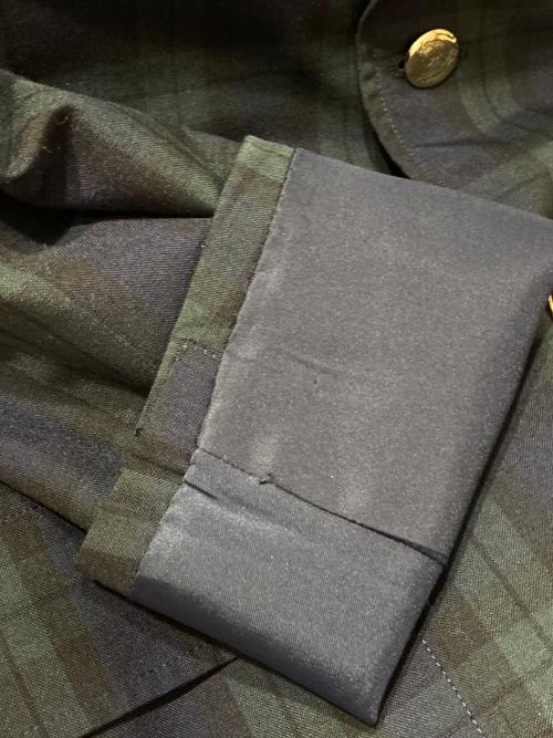 VAN JAC（ヴァン・ヂャケット）VAN JAC (ヴァン) ブラックウォッチ チェックテーラードジャケット グリーン サイズ:A-5の古着・服飾アイテム