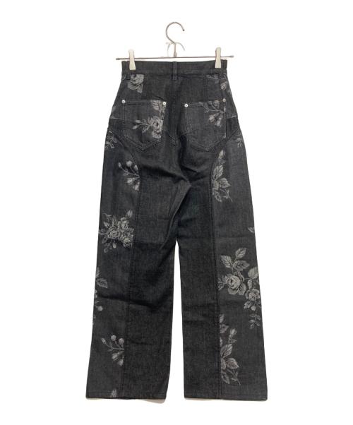 FETICO（フェティコ）FETICO (フェティコ) STUDIOUS別注 ROSE DENIM PANTS グレーの古着・服飾アイテム