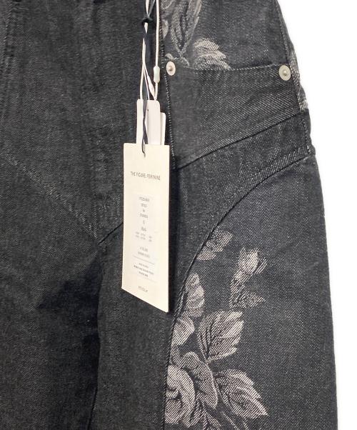 FETICO（フェティコ）FETICO (フェティコ) STUDIOUS別注 ROSE DENIM PANTS グレーの古着・服飾アイテム