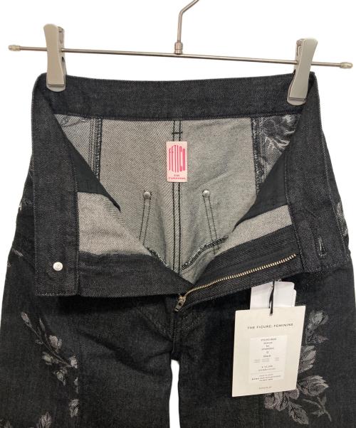 FETICO（フェティコ）FETICO (フェティコ) STUDIOUS別注 ROSE DENIM PANTS グレーの古着・服飾アイテム