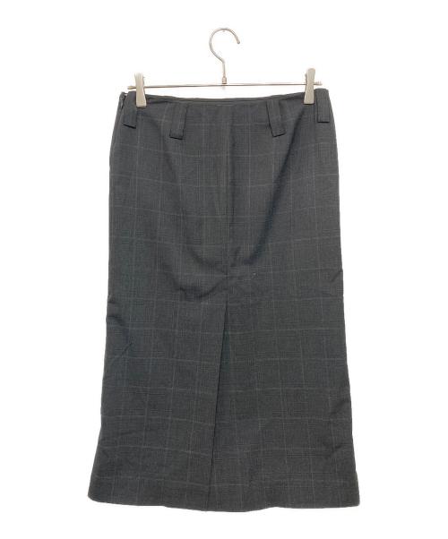 MIU MIU（ミュウミュウ）MIU MIU (ミュウミュウ) グレンチェックスカート グレー サイズ:40の古着・服飾アイテム