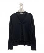 MIU MIUミュウミュウ）の古着「Vネックカーディガン」｜ブラック
