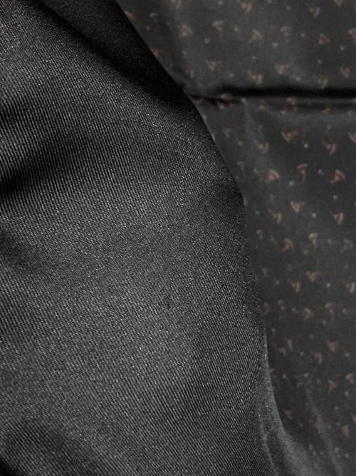 HERMES（エルメス）HERMES (エルメス) 総柄シルクスカーフ オレンジ×ブラックの古着・服飾アイテム