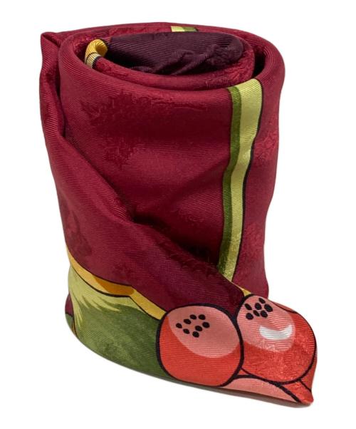 HERMES（エルメス）HERMES (エルメス) 去年の雪 NEIGE D'ANTAN DETAIL CARRE レッドの古着・服飾アイテム