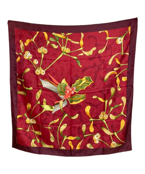 HERMES（エルメス）HERMES (エルメス) 去年の雪 NEIGE D'ANTAN DETAIL CARRE レッドの古着・服飾アイテム