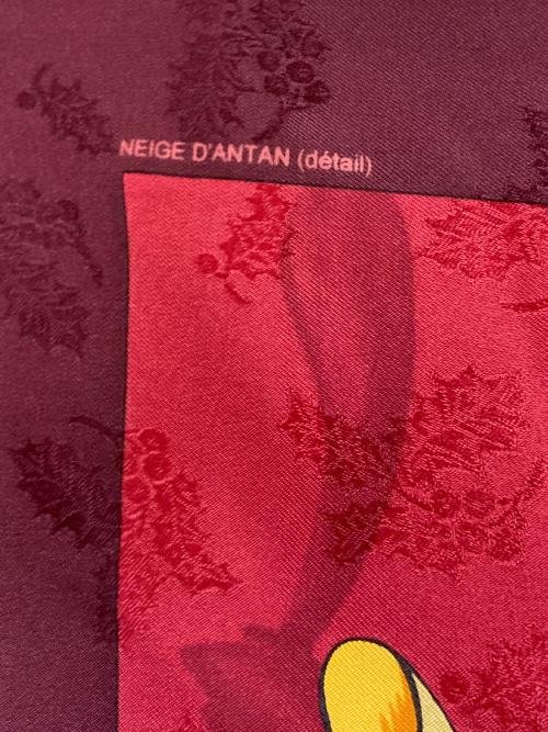 HERMES（エルメス）HERMES (エルメス) 去年の雪 NEIGE D'ANTAN DETAIL CARRE レッドの古着・服飾アイテム