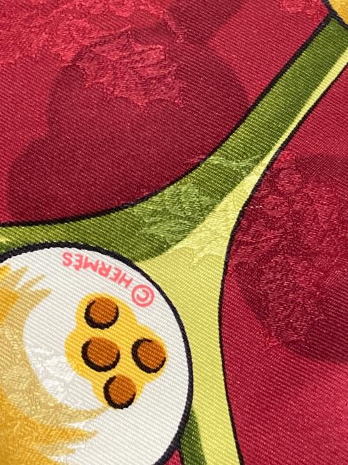 HERMES（エルメス）HERMES (エルメス) 去年の雪 NEIGE D'ANTAN DETAIL CARRE レッドの古着・服飾アイテム