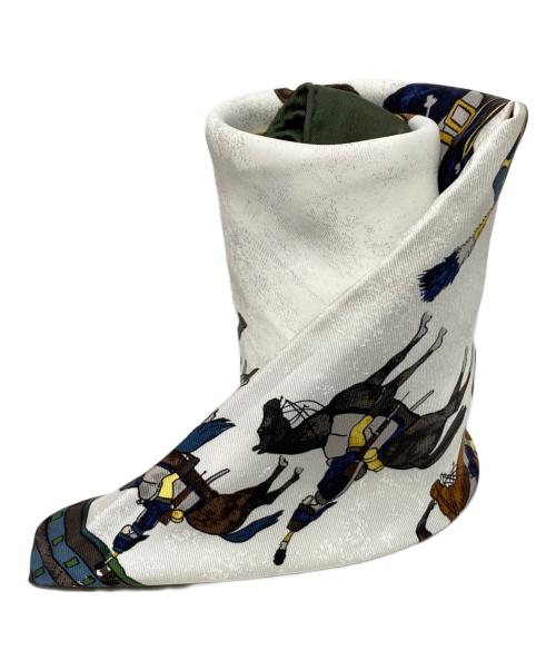 HERMES（エルメス）HERMES (エルメス) MARINE ET CAVALERIE 海と海兵隊 グリーンの古着・服飾アイテム