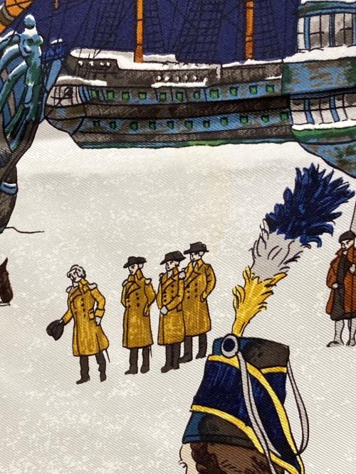 HERMES（エルメス）HERMES (エルメス) MARINE ET CAVALERIE 海と海兵隊 グリーンの古着・服飾アイテム