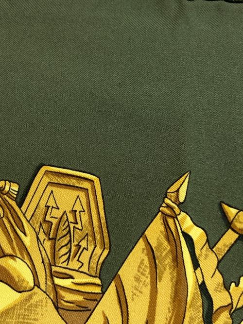 HERMES（エルメス）HERMES (エルメス) MARINE ET CAVALERIE 海と海兵隊 グリーンの古着・服飾アイテム