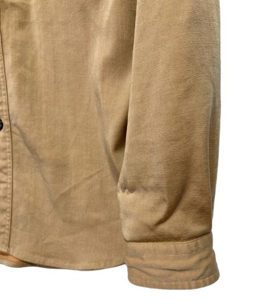 TOMORROW LAND（トゥモローランド）TOMORROW LAND (トゥモローランド) セルローストリアセテート ダブルポケットシャツ ブラウン サイズ:Lの古着・服飾アイテム