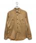 TOMORROW LAND（トゥモローランド）の古着「セルローストリアセテート ダブルポケットシャツ」｜ブラウン