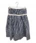 tricot COMME des GARCONS（トリココムデギャルソン）の古着「tricot COMME des GARCONSギンガムチェックギャザースカート」｜ブルー