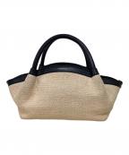 LORISTELLAロリステッラ）の古着「雑材コンビミニバッグ」｜ベージュ