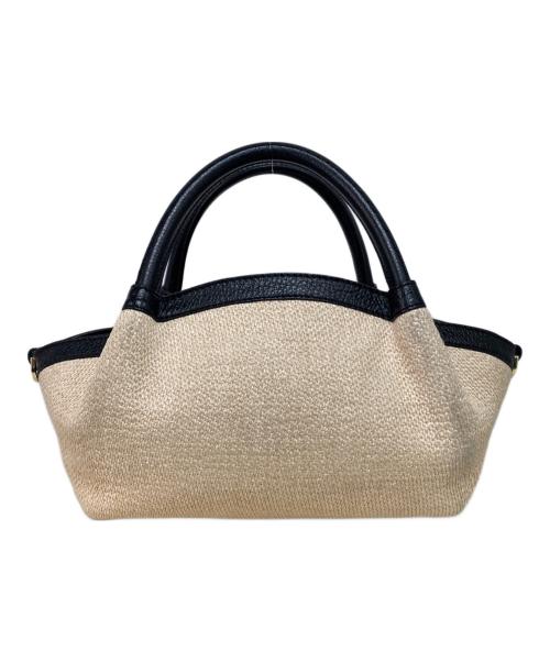 LORISTELLA（ロリステッラ）LORISTELLA (ロリステッラ) 雑材コンビミニバッグ ベージュの古着・服飾アイテム