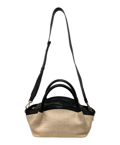LORISTELLA（ロリステッラ）LORISTELLA (ロリステッラ) 雑材コンビミニバッグ ベージュの古着・服飾アイテム