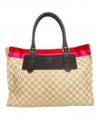 LOEWEロエベ）の古着「アナグラムキャンバストートバッグ」｜レッド×ベージュ