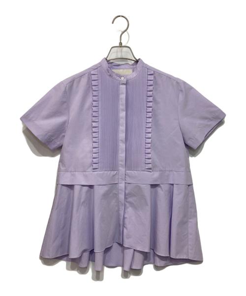 MARILYN MOON（マリリンムーン）MARILYN MOON (マリリンムーン) フロントフリルブラウス パープル サイズ:-の古着・服飾アイテム
