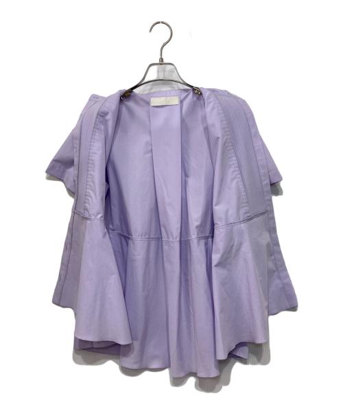 MARILYN MOON（マリリンムーン）MARILYN MOON (マリリンムーン) フロントフリルブラウス パープル サイズ:-の古着・服飾アイテム