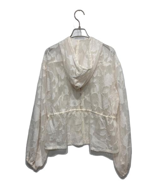 GRACE CONTINENTAL（グレースコンチネンタル）GRACE CONTINENTAL (グレースコンチネンタル) ジャガード刺繍ブルゾン パーカー ホワイト サイズ:38の古着・服飾アイテム