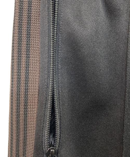 Needles（ニードルズ）Needles (ニードルズ) Track Pant - Poly Smooth ブラック×ブラウン サイズ:Mの古着・服飾アイテム